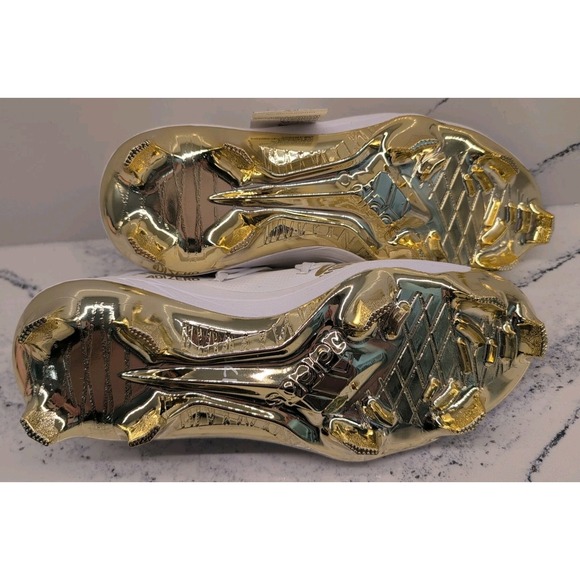 New Adidas Adizero Afterburner 7 Men's Baseball Cleats Gold/White Size US 8 - Picture 7 of 10
